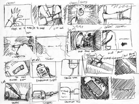 Rough storyboard