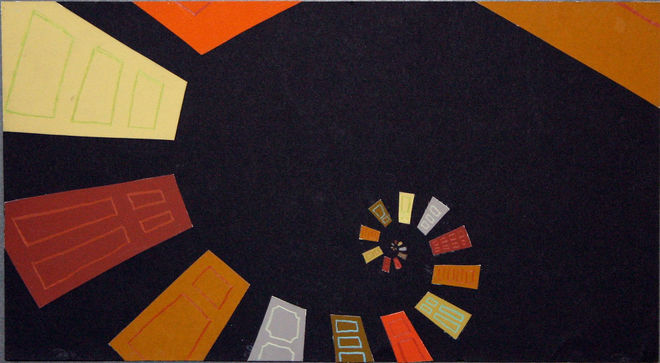 IMAGE: Doors 3 – spiral in earth colours