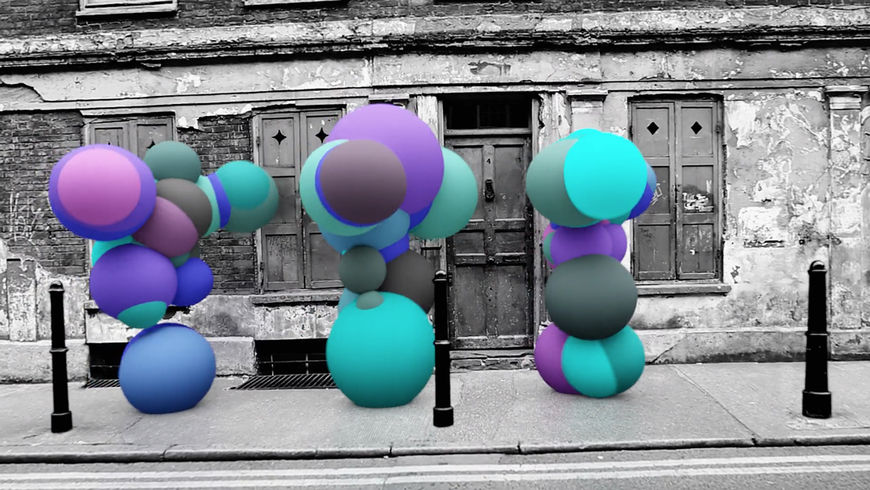 IMAGE: Still – Dancing figures blue trio