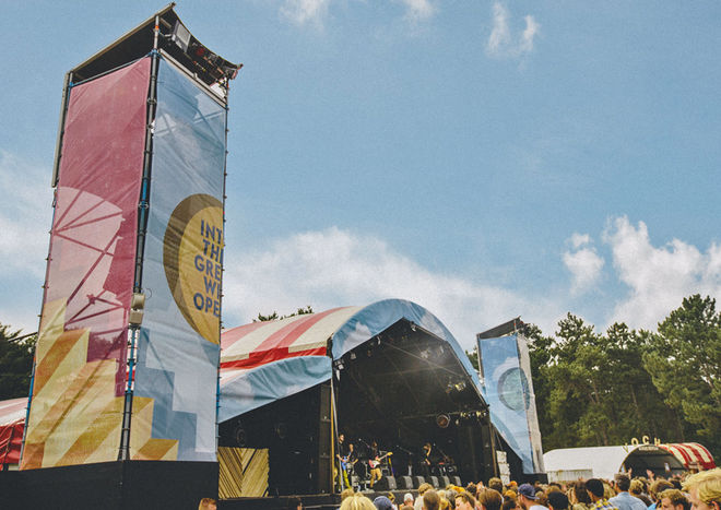 IMAGE: Photo - festival finish and stage