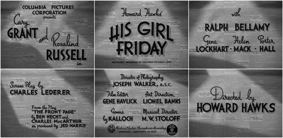 His Girl Friday