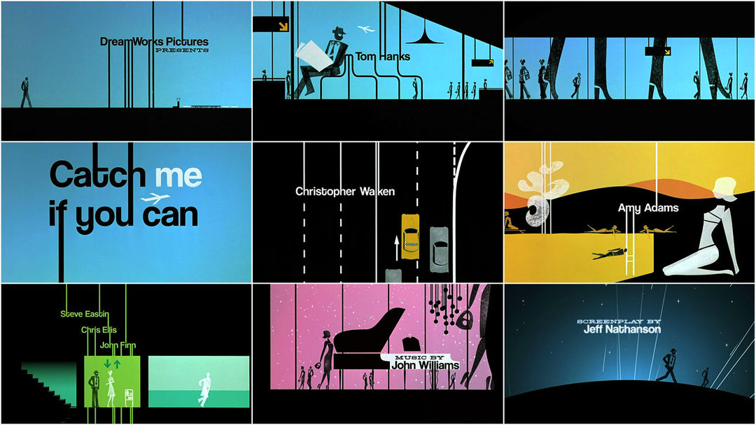 Catch Me If You Can (2002) — Art of the Title