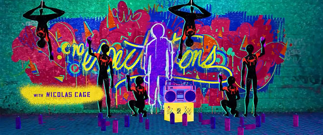 spider man into the spider verse expectations graffiti wallpaper