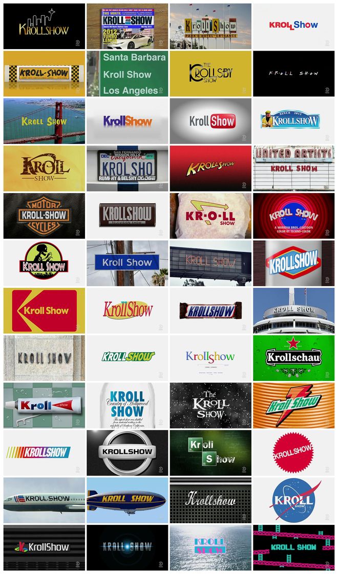 Kroll Show - all title cards