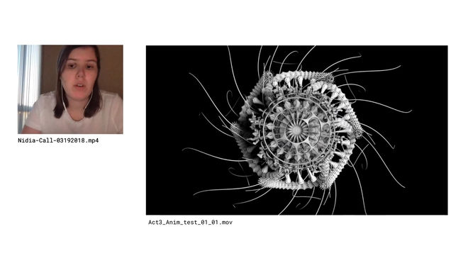IMAGE: BTS - Nidia + in progress shot
