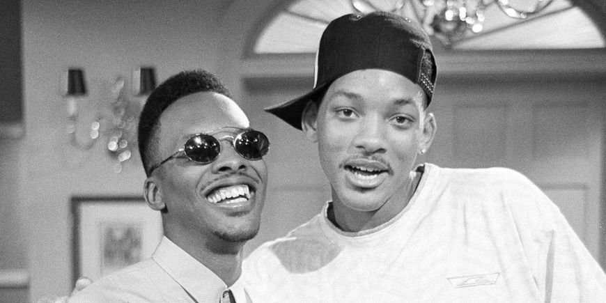 IMAGE: DJ Jazzy Jeff and The Fresh Prince On Set