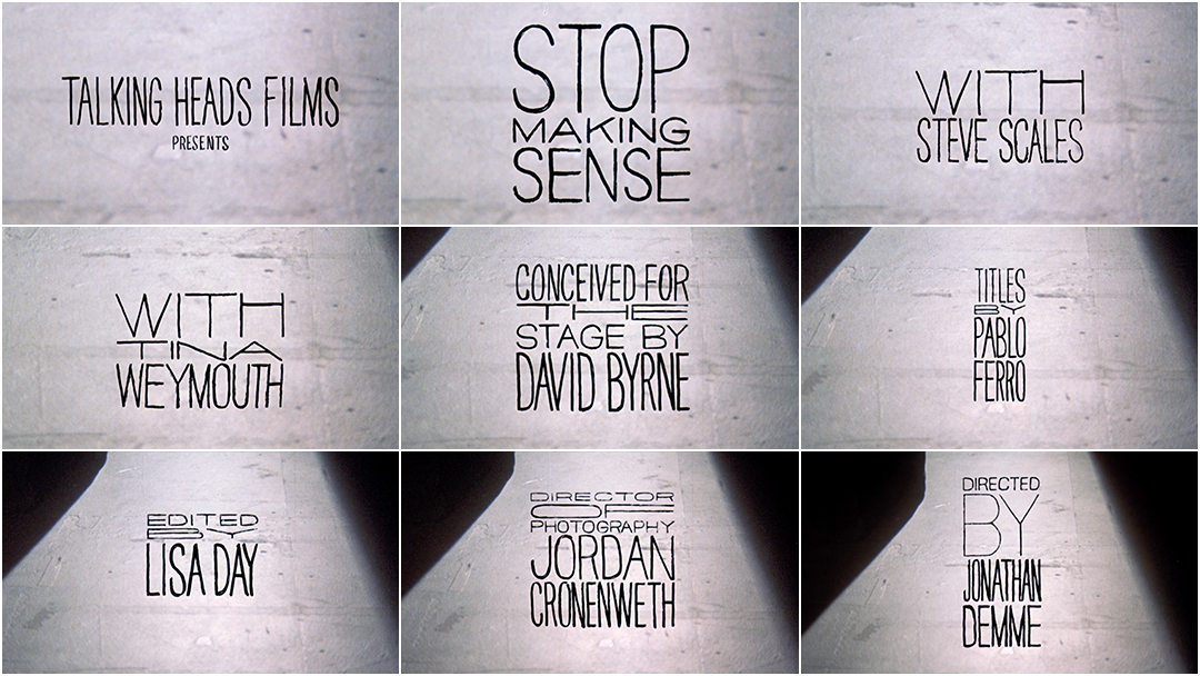 Stop Making Sense